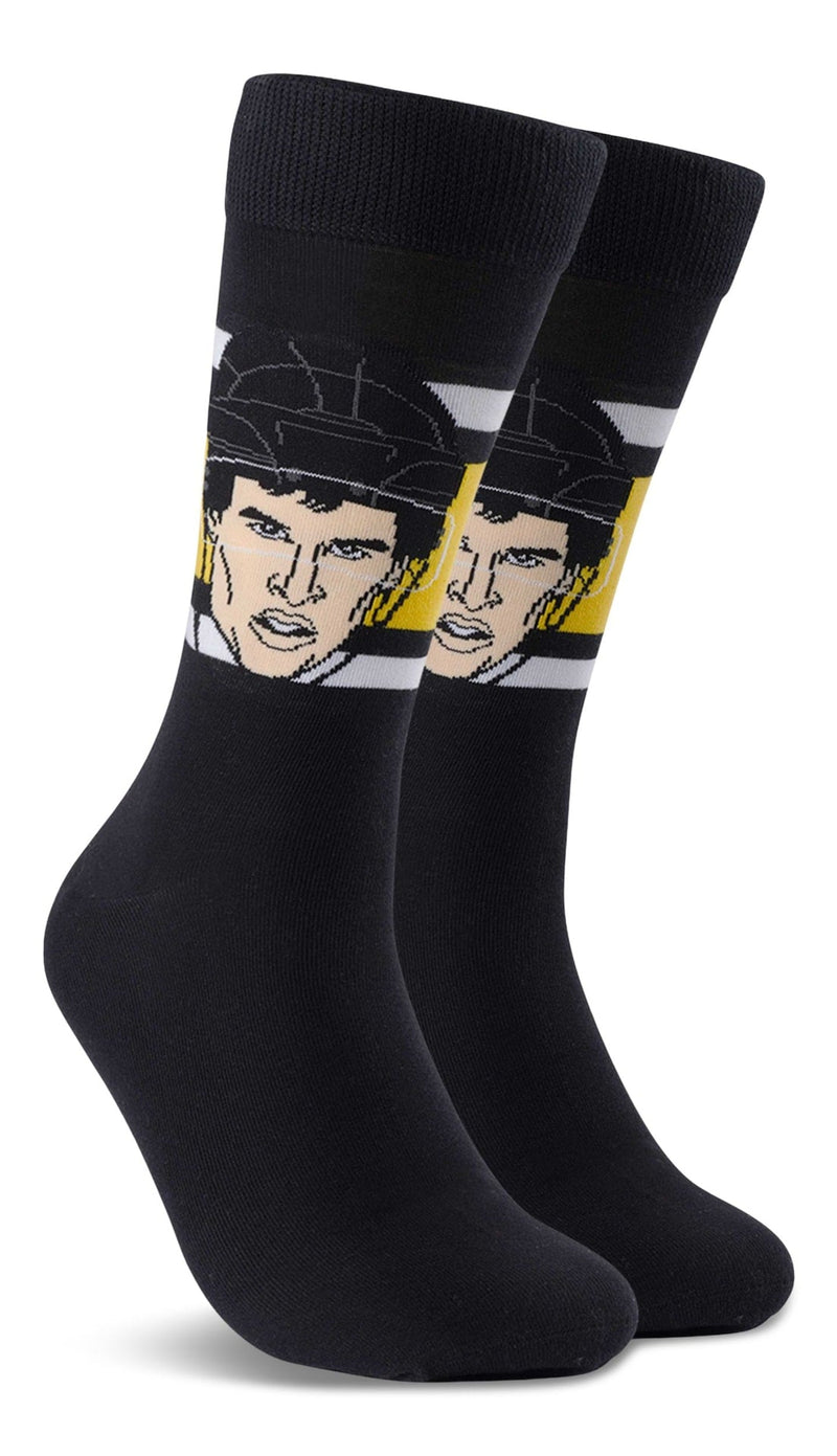 Major League Socks NHL Pittsburgh Penguins Sidney Crosby "Sockey" Crew Socks, Adult, One Size E2