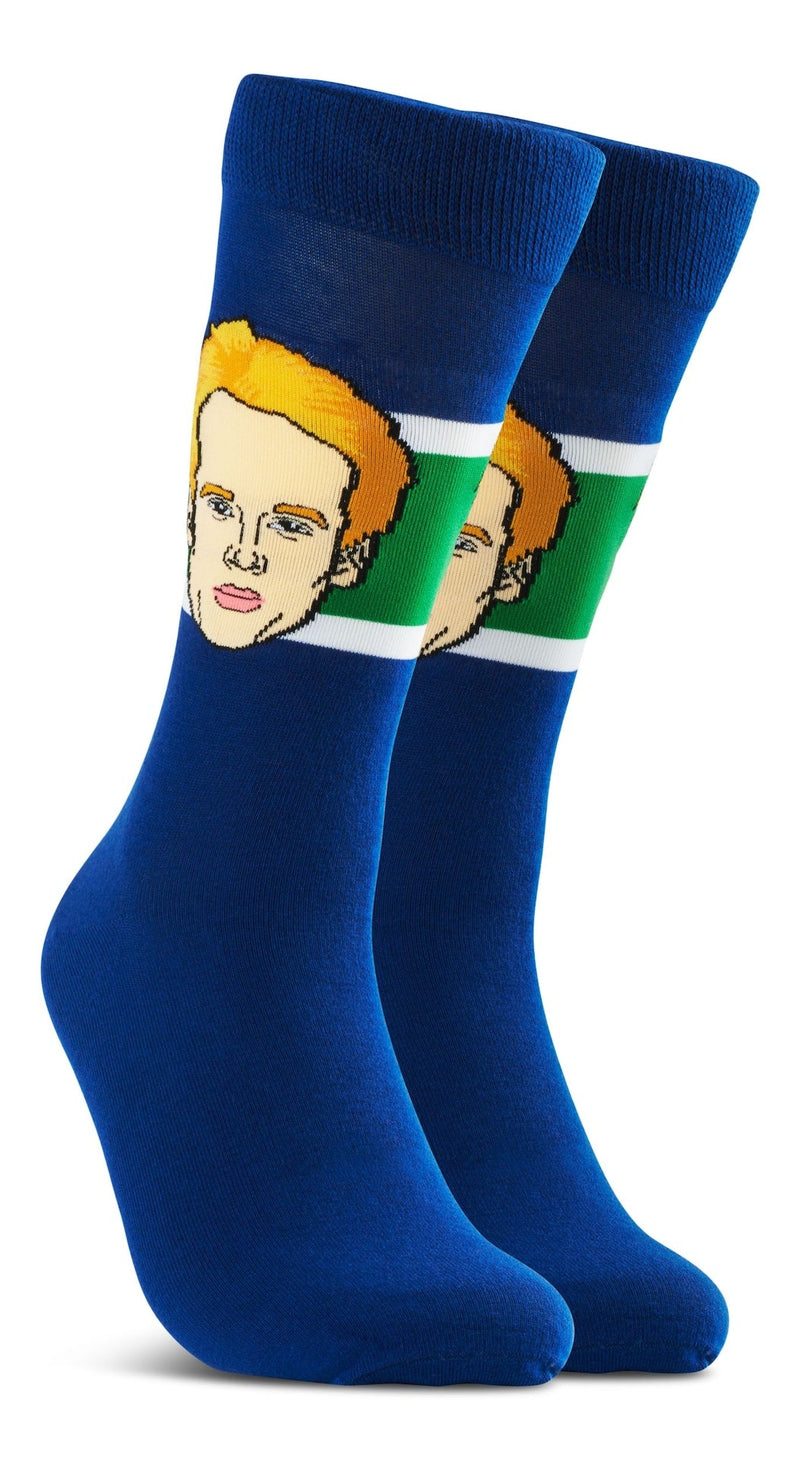 Major League Socks NHL Vancouver Canucks Elias Pettersson "Sockey" Crew Socks, Adult, One Size U3