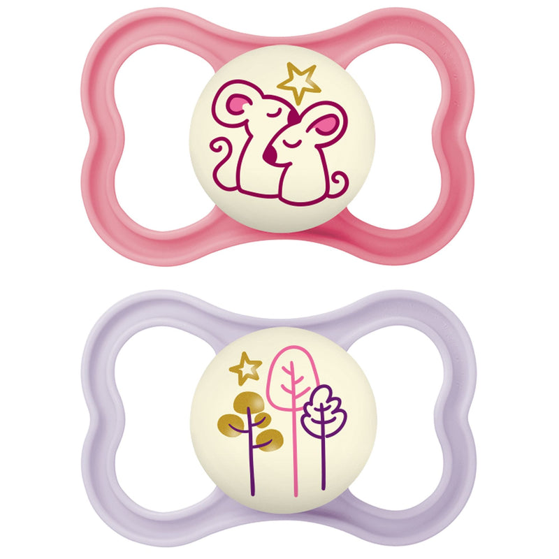 MAM Glow in the Dark Night Pacifier, 6-16 Months, 2-pk T9