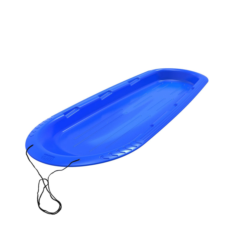 Manitou Kids' Large 3-Person Lightweight Plastic Winter Snow Sled/Toboggan J7