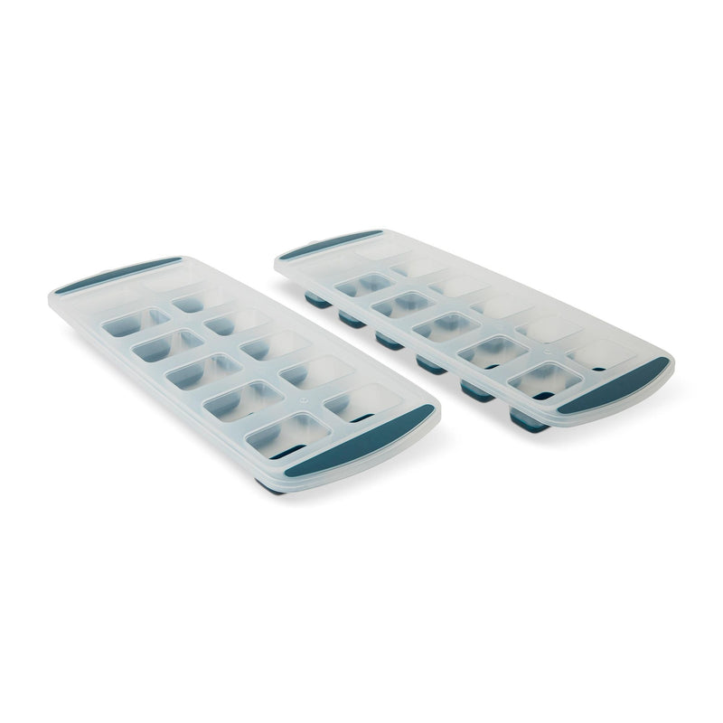 Manna Easy Release Pop-Out Rectangular Ice Cube Trays, Blue, 2-pk, Dishwasher Safe Y0