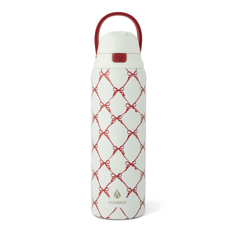 Manna Hydra 946-mL Stainless Steel Bottle with Bows Design M9