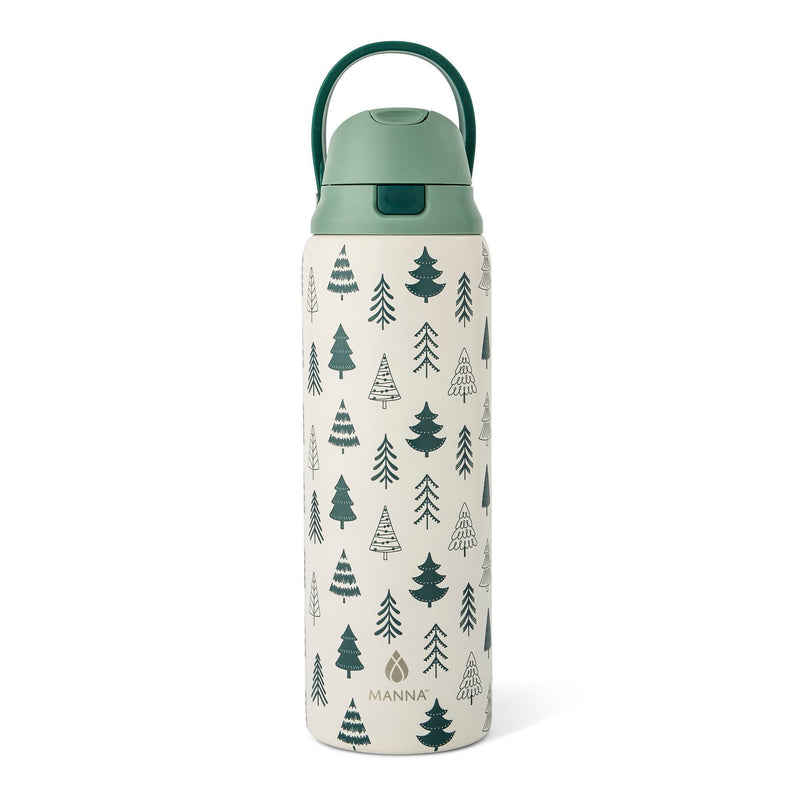 Manna Hydra 946-mL Steel Bottle with Nordic Tree Design R3