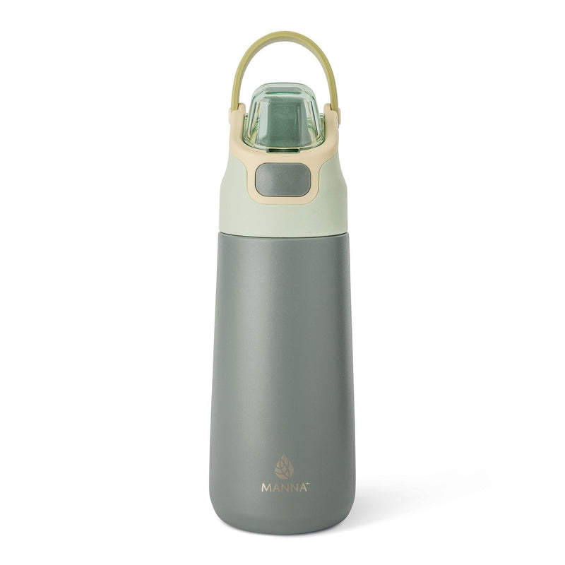 Manna Tandem Eco Stainless Steel Insulated Bottle, 16-oz, Midnight, with Permalock Lid R9