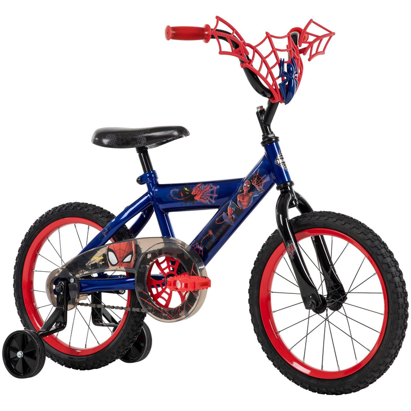 Marvel Spider-Man Kids' Bike, 16-in Wheel, Red/Blue Q3