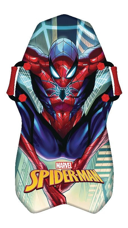 Marvel Spiderman Kids' 1-Person Lightweight Foam Winter Snow Sled/Toboggan with Handles G8