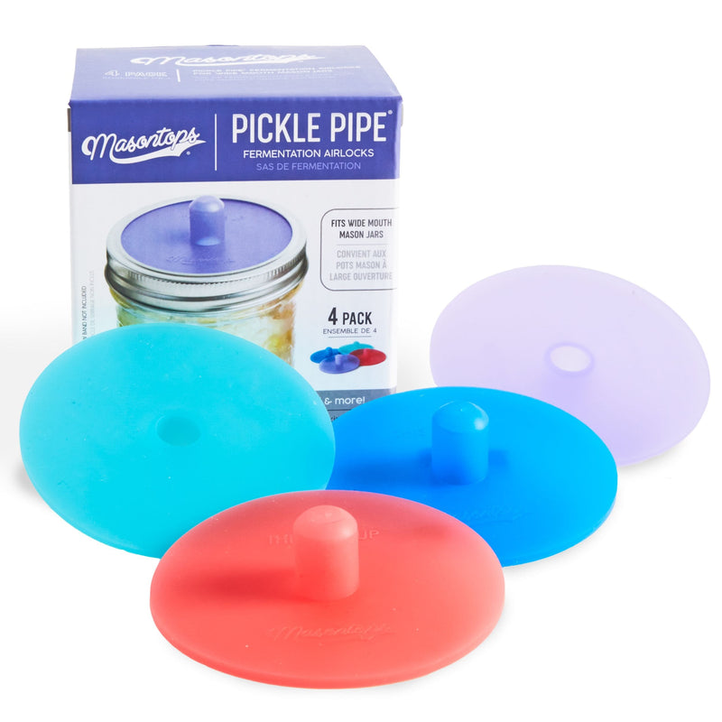 Masontops Pickle Pipes Silicone Fermentation Airlocks for Mason Jars Q0