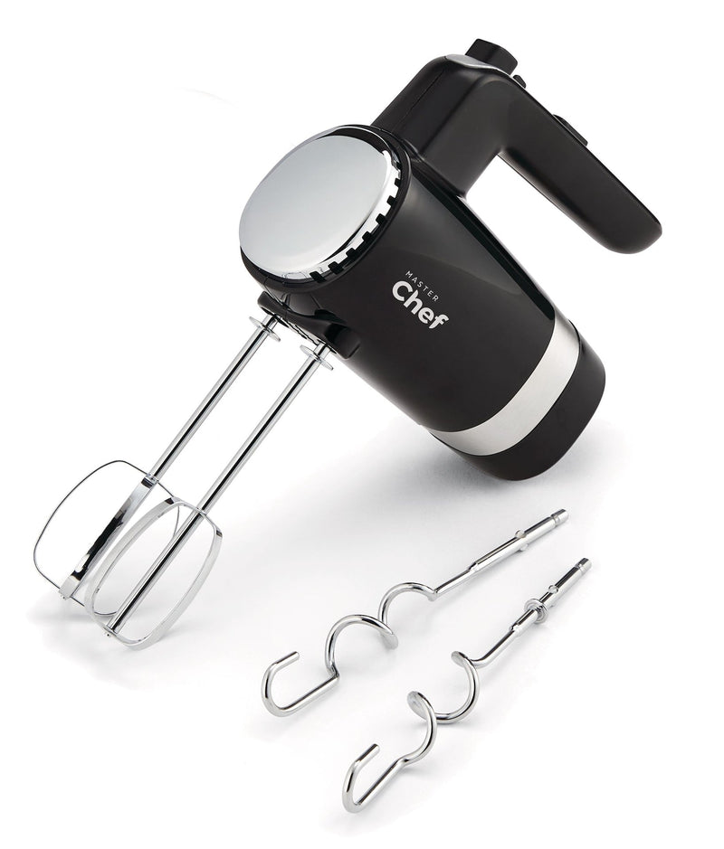 MASTER Chef 300W 5-Speed Electric Hand Mixer with Storage Base, Black M5