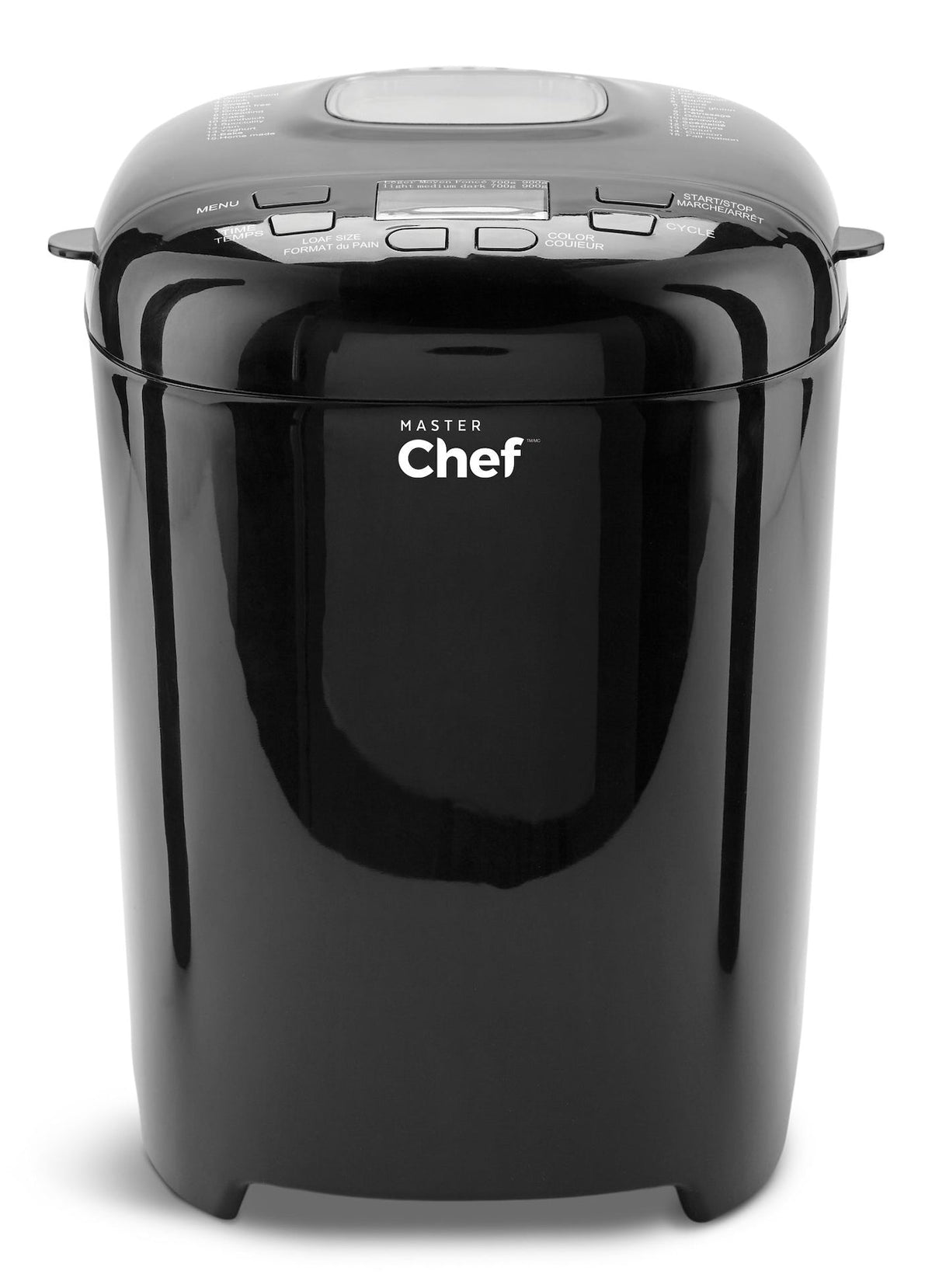 MASTER Chef Bread Maker with 12 Digital Functions, Black, 2lb