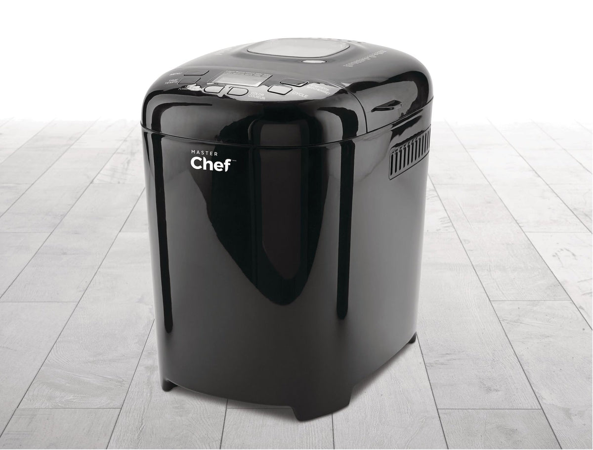 MASTER Chef Bread Maker with 12 Digital Functions, Black, 2lb