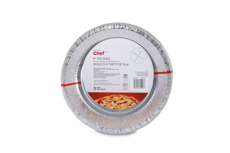 Master Chef Disposable Deep Pie Pan, 9-in, 5-pk T7