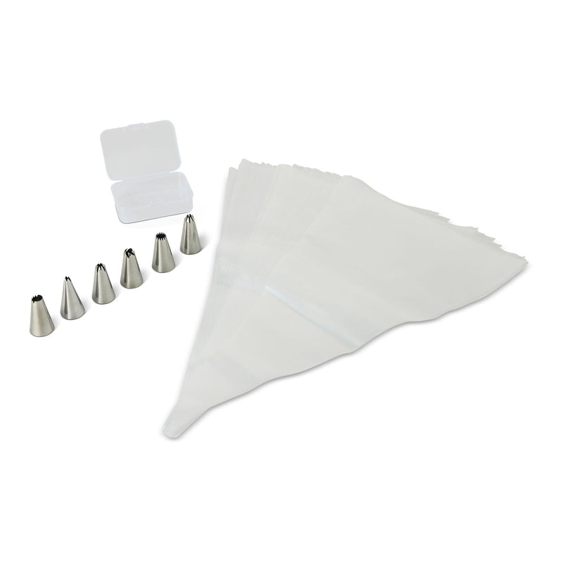Master Chef Disposable Piping Bags with 6 Tips, 30-pc C9