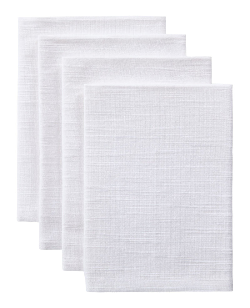 Master Chef Essential Cotton Dining Napkins, White, 17-in, 4-pk F1