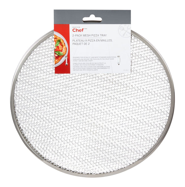 MASTER Chef Mesh Round Pizza Tray Set, 2-pk S6
