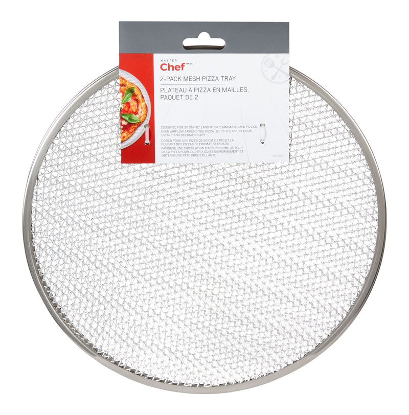 MASTER Chef Mesh Round Pizza Tray Set, 2-pk S6