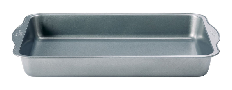 Master Chef Non-Stick Oblong Cake Pan, 16x10.5x2-in U6