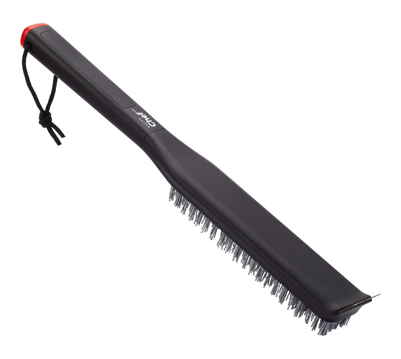 MASTER Chef Pizza Stone Cleaning Brush & Scraping Tool with Ergonomic Grip, Black S6