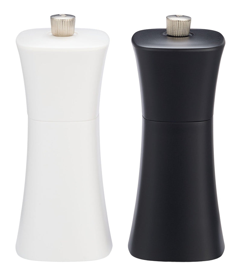 MASTER Chef Plastic Salt & Pepper Grinder Set, Black & White J9