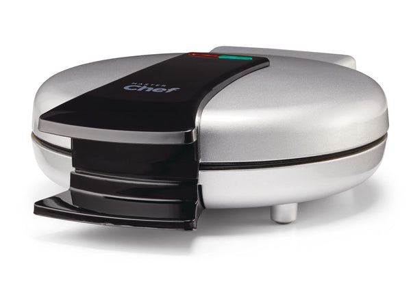 MASTER Chef Round, Non-Stick Waffle Maker, Silver O4