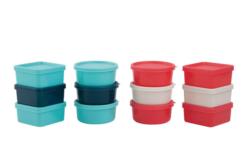 MASTER Chef Stackable Mini Plastic Food Storage Container Set, 12 Count S0