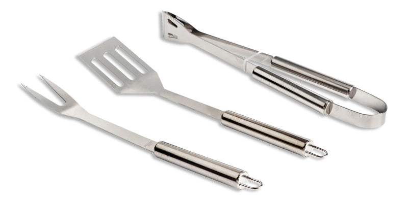 MASTER Chef Stainless Steel Outdoor BBQ Grill Accessories Tools Set, 3-pc H1