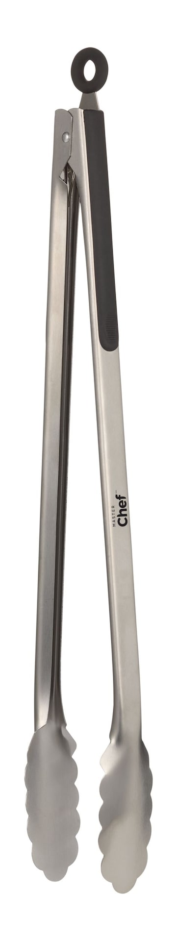 Master Chef Steel Locking Tongs with Soft Grips, 16-in Y2