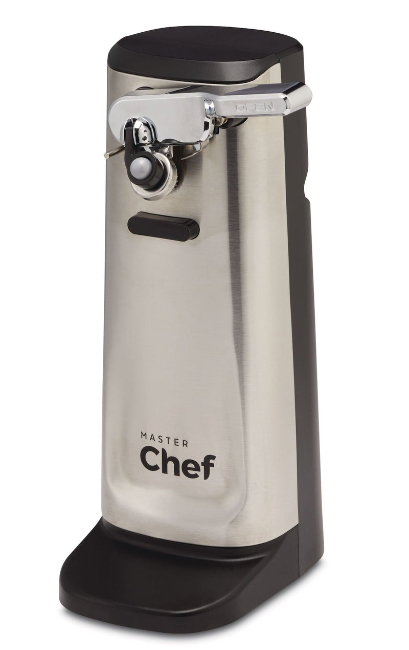 MASTER Chef Tall Electric Stainless Steel Can Opener, Black F6