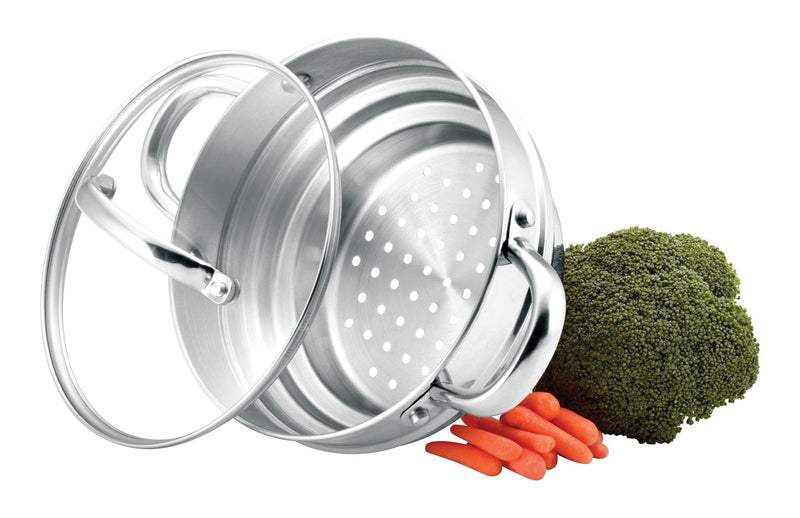 MASTER Chef Universal Stainless Steel Steamer Insert, Dishwasher Safe Q4