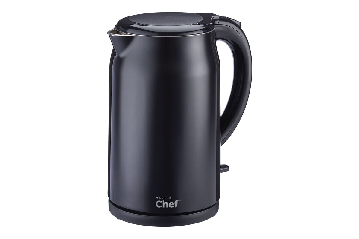 MasterChef Double Wall Kettle with Push Button Lid, 1.7-L