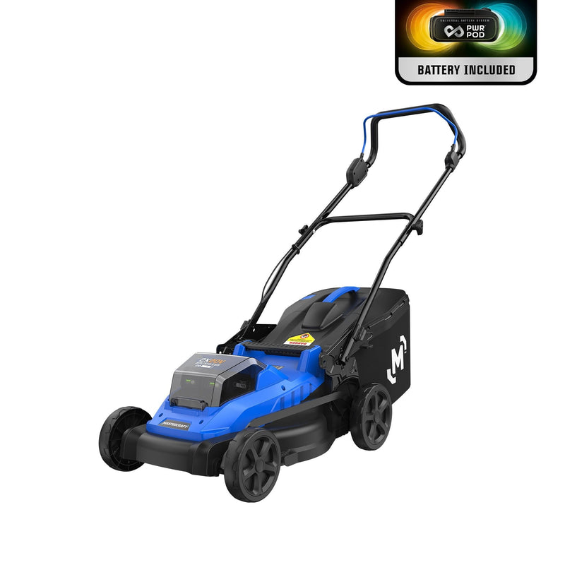 Mastercraft 2 x 20V Cordless 18-in Brushless Push Lawn Mower Kit with 2 PWR POD 5 Ah Batteries and Charger P6