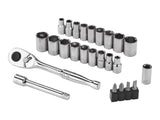 Mastercraft 25 Piece 1/4" Drive Socket Set