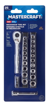 Mastercraft 25 Piece 1/4" Drive Socket Set