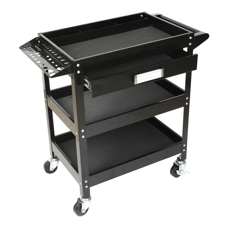Mastercraft 3-Tier Work Cart with Swivel Casters, 250-lb U4