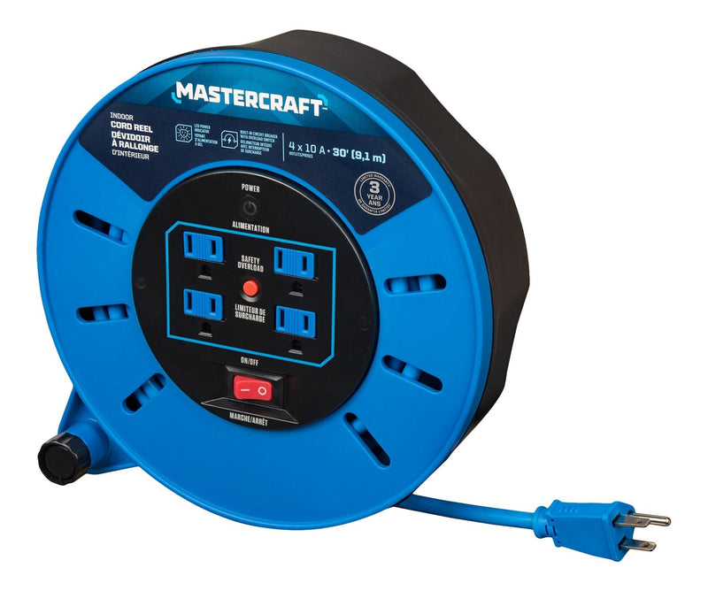 Mastercraft 30-ft 10A Retractable Extension Cord Reel X9