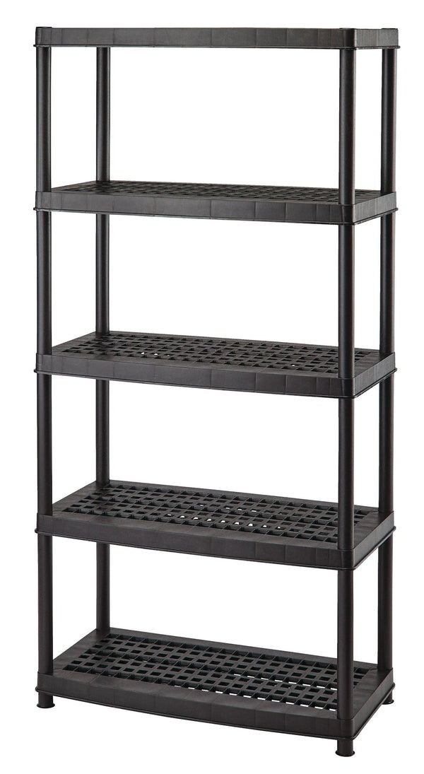 Mastercraft 5-Shelf Resin/ Plastic Storage Rack/ Shelving Unit, 36 x 18 x 72-in R5