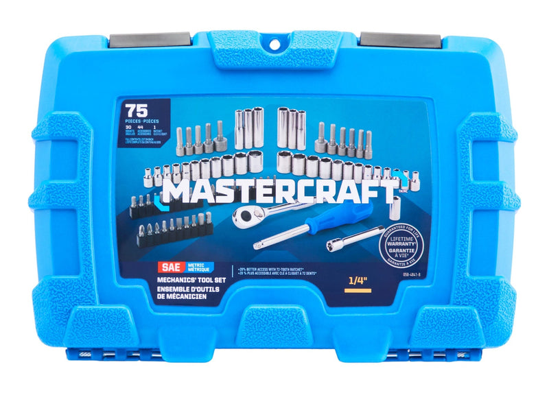 Mastercraft 75 Piece 3/8" Drive Socket Set A3