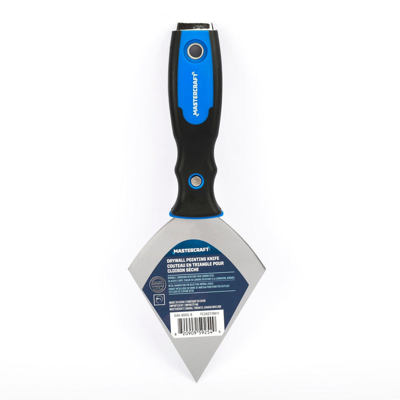 Mastercraft Carbon Steel Drywall Pointing Knife with Soft Grip & Hammer End Y1