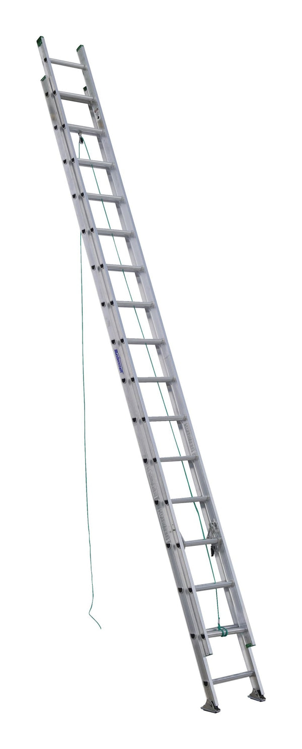 Mastercraft Grade 2 Aluminum Extension Ladder, 225-lb, 32-ft E7