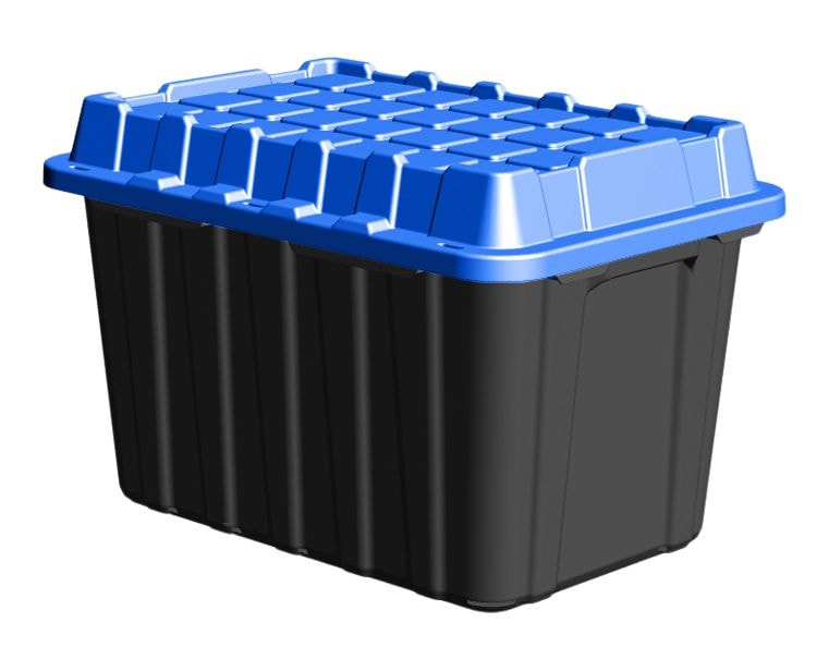 Mastercraft Heavy-Duty Polypropylene Tote with Domed Lid, 120-L R5