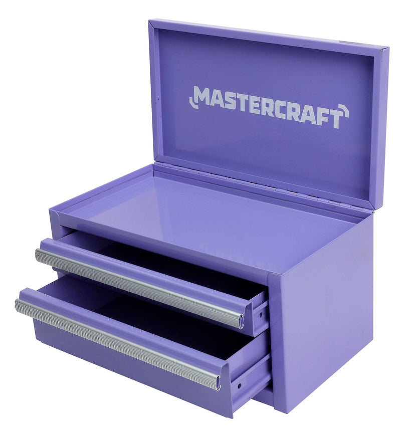 Mastercraft Mini Toolbox with 2 Drawers, Lilac U3