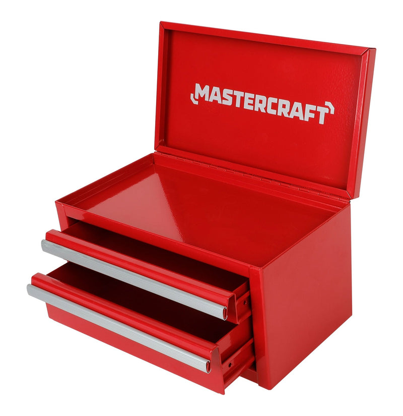 Mastercraft Mini Toolbox with 2 Drawers, Red N5