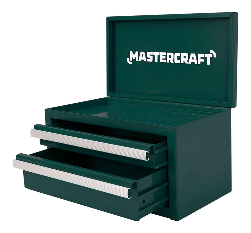 Mastercraft Miniature 2-Drawer Green Steel Toolbox W6