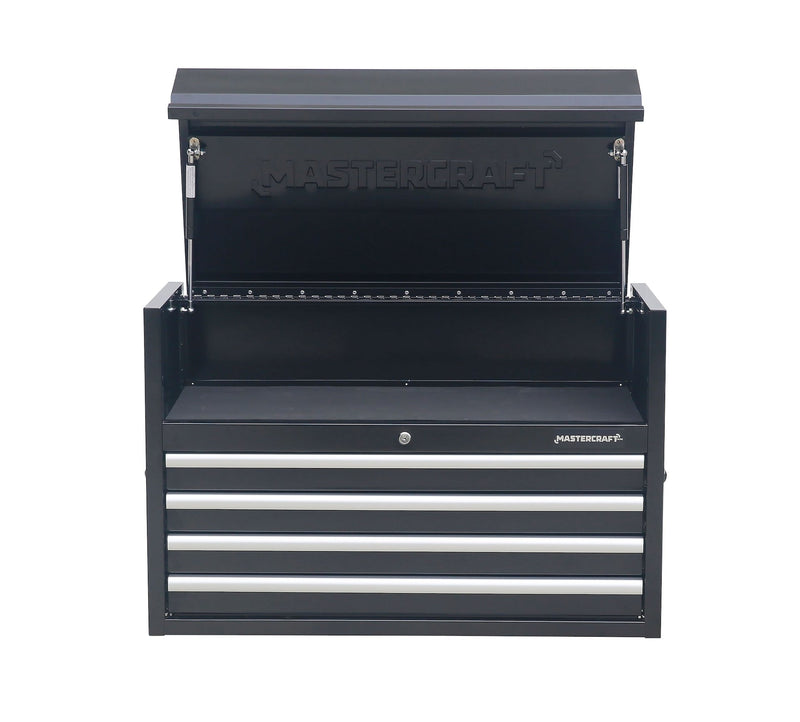 Mastercraft Powder-Coated Steel Tool Chest with Liners, Black, 36-in U1