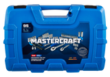 Mastercraft Socket Set, 95-pc, SAE / Metric, CRV, Nickel-Chrome Plating