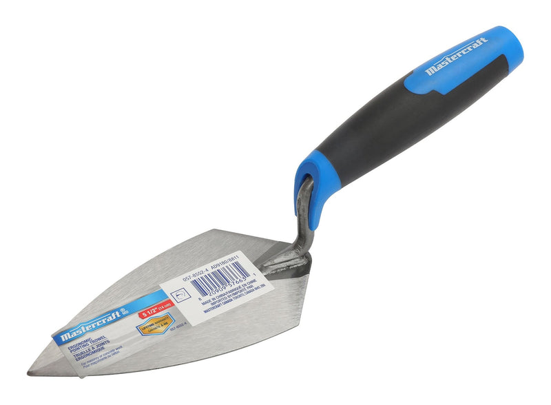Mastercraft Steel Masonry, Concrete & Brick Pointing Trowel with Comfort Grip, 5.5-in B3