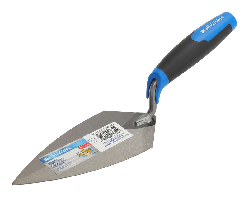 Mastercraft Steel Masonry, Concrete & Brick Pointing Trowel, with Comfort Grip, 7-in Z9
