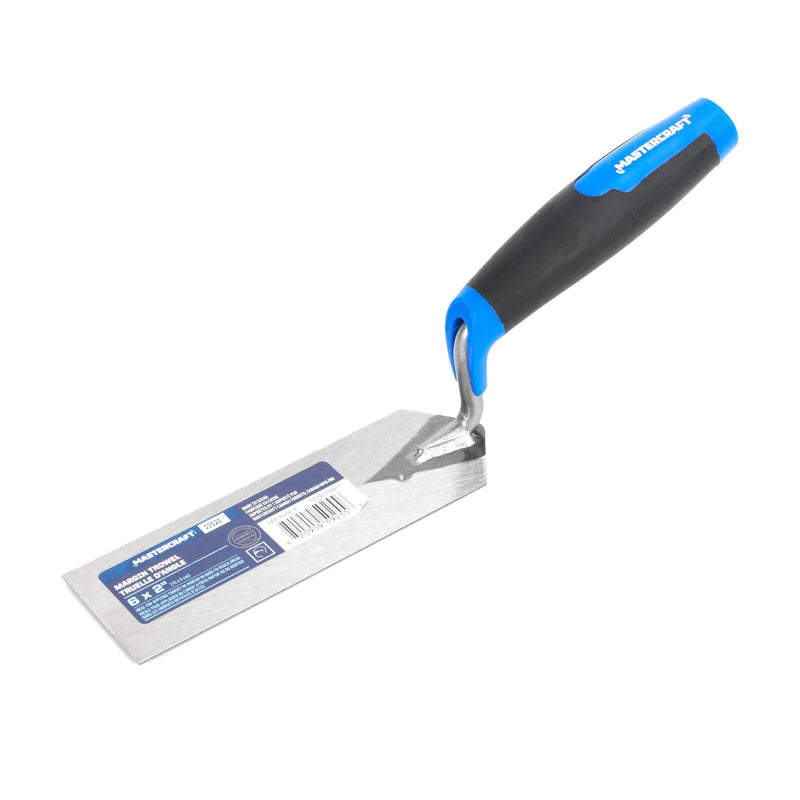 Mastercraft Tempered Steel Flat & Margin Trowel For Masonry & Concrete Work, 2 x 6-in W5