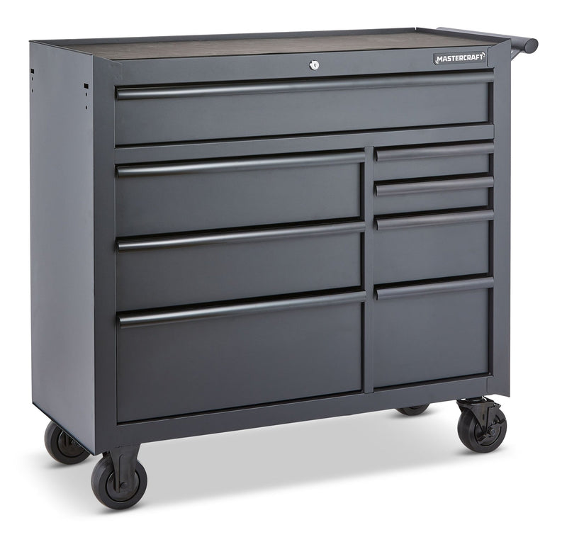 Mastercraft Tool Storage Cabinet, 8 Drawer, 41-in, Black L3