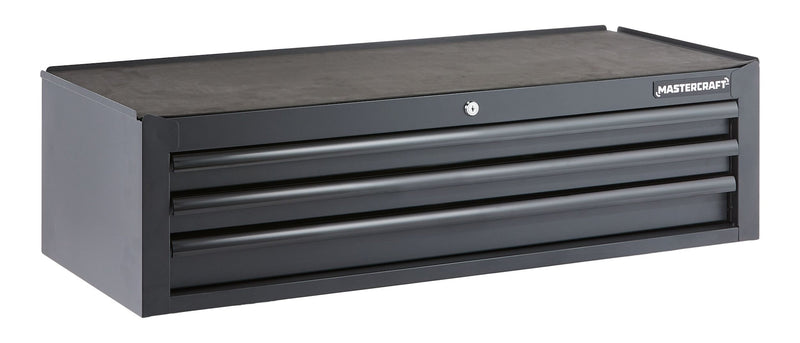 Mastercraft Tool Storage Mid-Chest, 3 Drawer, 41-in, Black R2