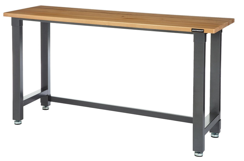 Mastercraft Wooden Top Work Bench, 72 x 24 x 37.5-in U9